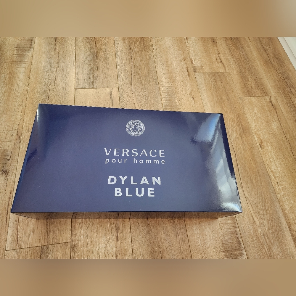 Versace DYLAN Huge Jumbo XL Navy 21x11.5x6” EMPTY BOX Carton for Storage DIY